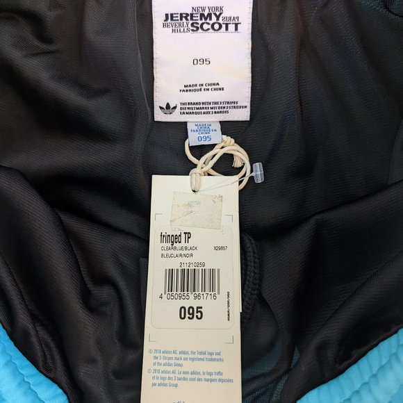 adidas Originals Jeremy Scott - Fringed Track Top + Track Pants SET Sz US M NWT - Picture 5 of 9